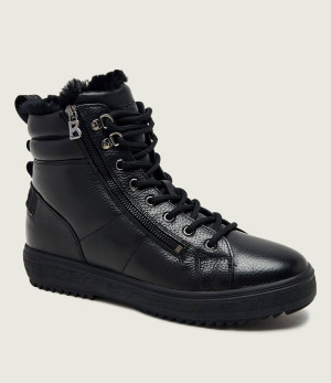 Bogner Skórzane trapery Anchorage S | z dodatkiem wełny | shearling