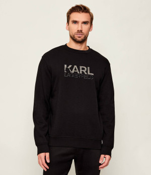 Karl Lagerfeld Bluza | Regular Fit | z dodatkiem wełny