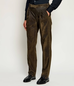 Tombolini Spodnie | Tapered fit | sztruks