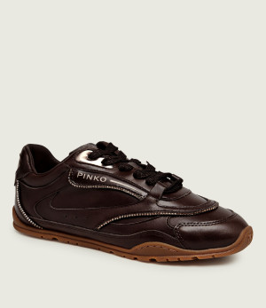 Pinko Skórzane sneakersy Yulia 04