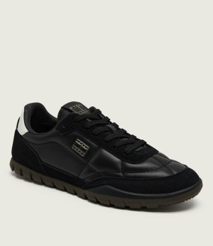 Tommy Jeans Skórzane sneakersy Low Runner | zamsz
