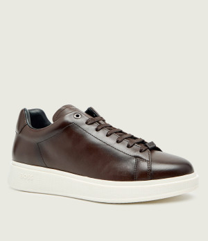 BOSS BLACK Skórzane sneakersy Bulton_Runn_buf