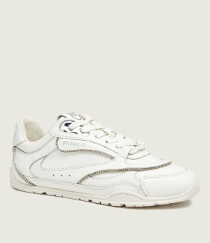 Pinko Skórzane sneakersy Yulia 04