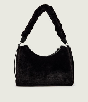 Coccinelle Torebka na ramię Coccinelle Boheme | shearling | z dodatkiem skóry