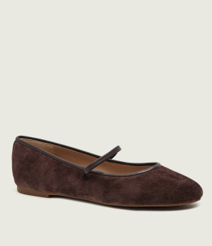 LAUREN RALPH LAUREN Baleriny Jayna Mary Jane | zamsz