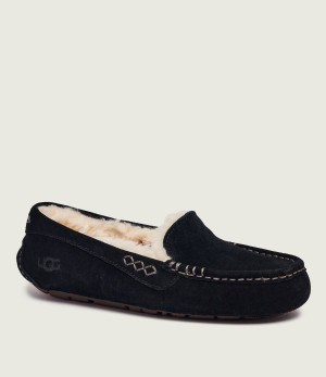 UGG Ocieplane obuwie domowe Ansley | shearling | zamsz | z dodatkiem wełny