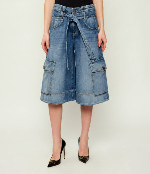 Pinko Jeansowe bermudy BLONDE | Loose fit