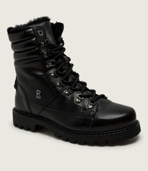 Bogner Skórzane buty wysokie Helsinki S 2 | z dodatkiem wełny