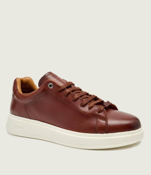 BOSS BLACK Skórzane sneakersy Bulton_Runn_buf