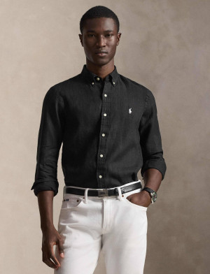 POLO RALPH LAUREN Lniana koszula | Slim Fit