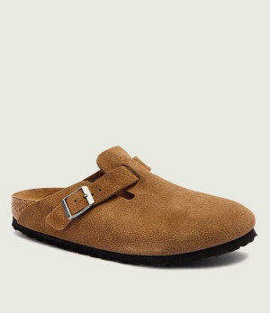 Birkenstock Mule Boston | zamsz | narrow fit soft footbed