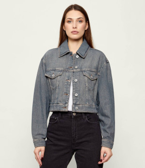 Hugo Blue Kurtka jeansowa Galatea_B | Cropped Fit