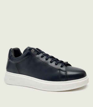 BOSS BLACK Skórzane sneakersy Bulton_Runn_buf