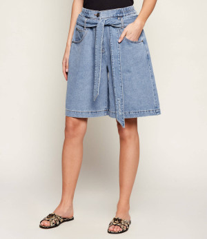 Pinko Jeansowe bermudy Ballo | Loose fit
