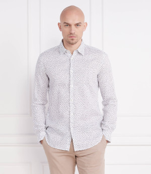 BOSS BLACK Lniana koszula Roger_F | Slim Fit