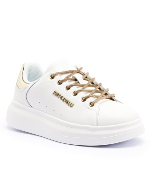 Just Cavalli Skórzane sneakersy