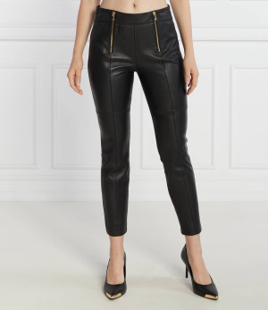 Pinko Skórzane spodnie | Slim Fit