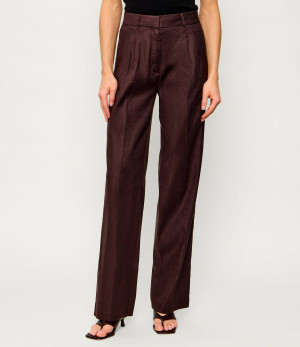 GUESS Lniane spodnie Carla | Relaxed fit