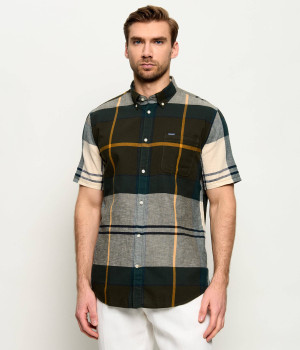 Barbour Koszula Douglas | Tailored slim | z dodatkiem lnu