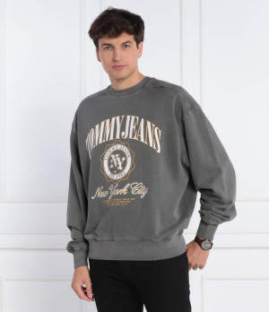 Tommy Jeans Bluza TJM BOXY LUXE VARSITY CREW | Regular Fit