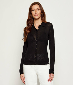Elisabetta Franchi Wełniany kardigan | Slim Fit