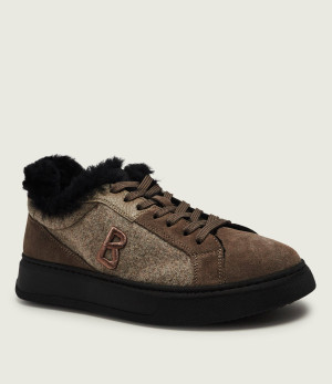 Bogner Sneakersy Milan 33| shearling | zamsz | z dodatkiem wełny