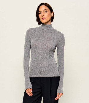 Tommy Hilfiger Półgolf | Slim Fit | z dodatkiem wełny
