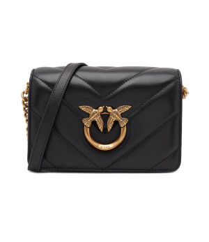 Pinko Skórzana listonoszka Love Click Mini