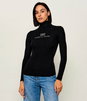 Elisabetta Franchi Wełniany golf | Slim Fit