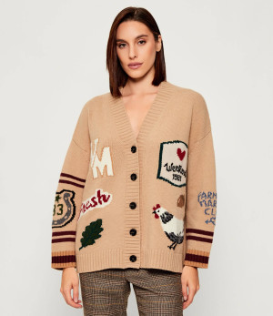 Weekend MaxMara Wełniany kardigan BELGIO | Oversize fit