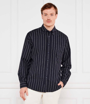 BOSS ORANGE Koszula Lambey_2_M | Relaxed fit | z dodatkiem lnu