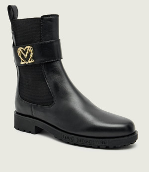 Love Moschino Skórzane botki