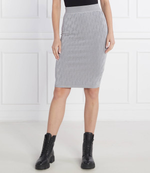 Karl Lagerfeld Spódnica MONOGRAM JACQUARD
