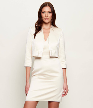 Elisabetta Franchi Satynowa sukienka + żakiet | Regular Fit