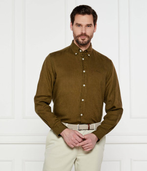 BOSS BLACK Lniana koszula H-LIAM-BD-E-C1-243 | Regular Fit
