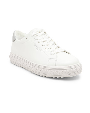 Michael Kors Skórzane trampki GROVE LACE UP