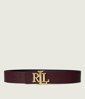 LAUREN RALPH LAUREN Skórzany dwustronny pasek