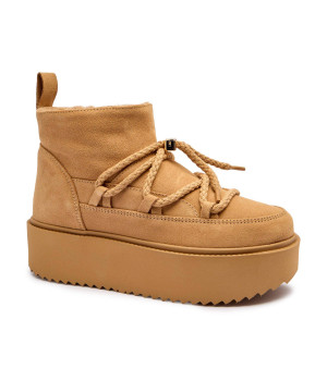 INUIKII Śniegowce Classic Low Platform | zamsz