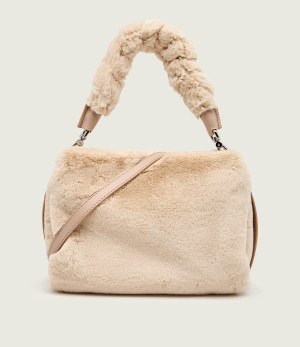Coccinelle Torebka na ramię Coccinelle Boheme | shearling | z dodatkiem skóry