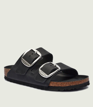 Birkenstock Skórzane klapki Arizona Big Buckle | narrow fit