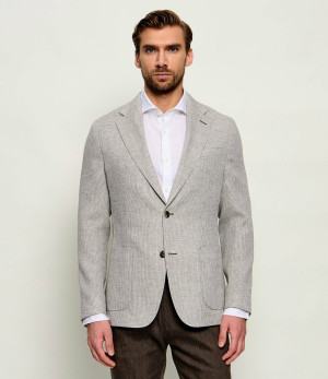 Windsor Marynarka Giro | Slim Fit | z dodatkiem lnu
