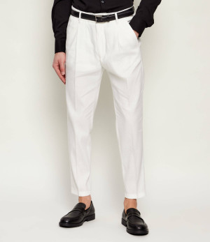 Drykorn Lniane spodnie chino CHASY | Regular Fit