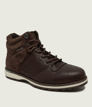 Tommy Hilfiger Skórzane buty trekkingowe Corporate | zamsz