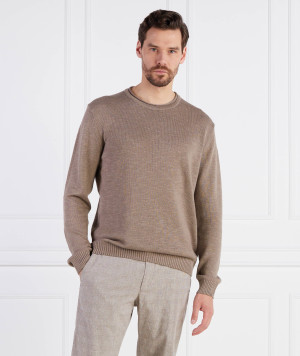 Joop! Sweter Mendor | Regular Fit | z dodatkiem lnu