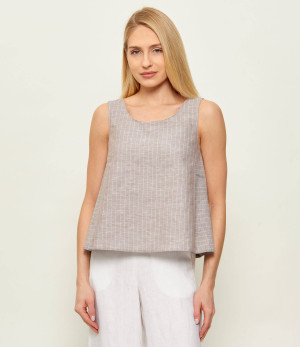 MM Lniany top MMLCALIGA | Loose fit