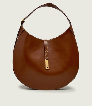 POLO RALPH LAUREN Skórzane hobo ID