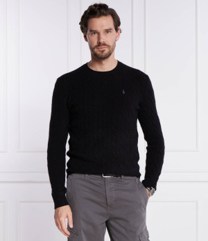 POLO RALPH LAUREN Wełniany sweter | Slim Fit | z dodatkiem kaszmiru