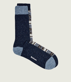 Barbour Wełniane skarpety 2-pack Fair Isle | z dodatkiem jedwabiu