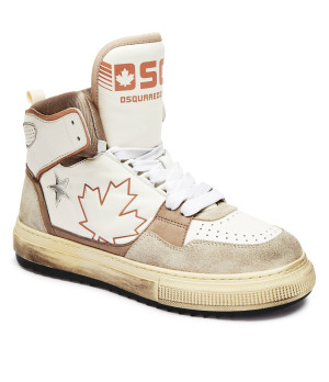 Dsquared2 Skórzane sneakersy Boogie