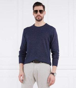 Joop! Sweter Mendor | Regular Fit | z dodatkiem lnu